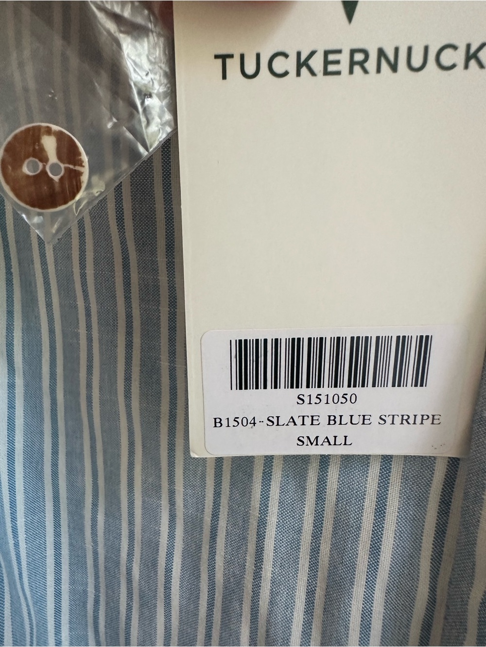 NEW Tuckernuck Catherine dress. Slate Blue Stripe. S. NWT - Picture 8 of 9